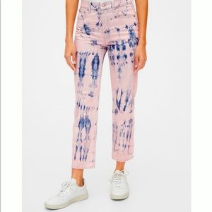 High-Rise Tie-Dye Jeans